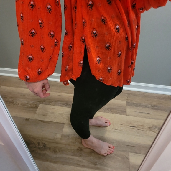 Free People Off the Shoulder Flowy Top - Picture 13 of 13